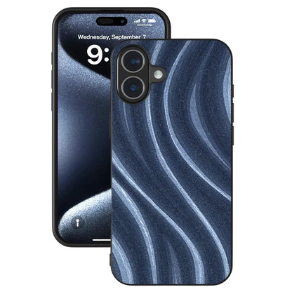 For iPhone 16 Plus Case Milky Way Pattern PU+PC+TPU Shockproof Phone Cover
