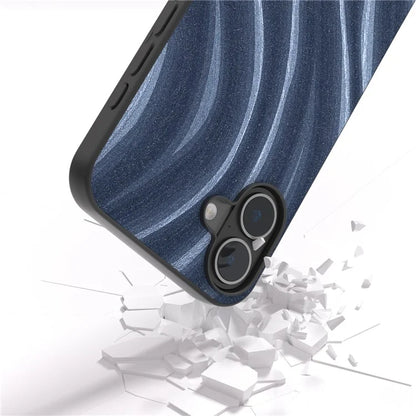 For iPhone 16 Plus Case Milky Way Pattern PU+PC+TPU Shockproof Phone Cover