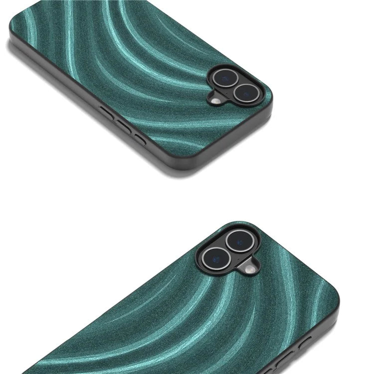 For iPhone 16 Plus Case Milky Way Pattern PU+PC+TPU Shockproof Phone Cover