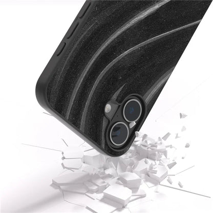 For iPhone 16 Plus Case Milky Way Pattern PU+PC+TPU Shockproof Phone Cover