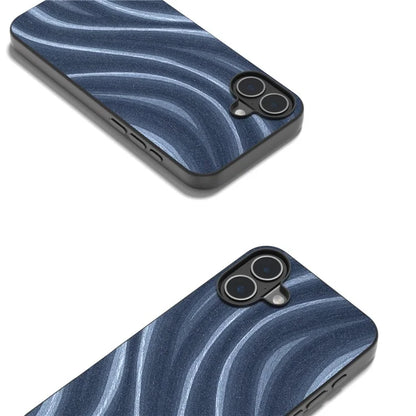 For iPhone 16 Case Milky Way Pattern PU+PC+TPU Shockproof Phone Cover