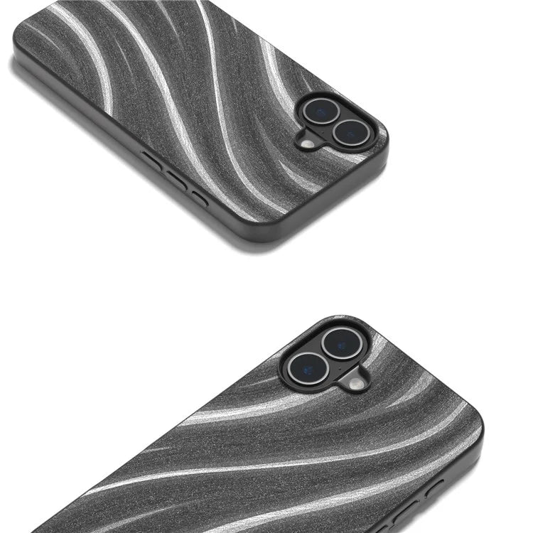 For iPhone 16 Case Milky Way Pattern PU+PC+TPU Shockproof Phone Cover