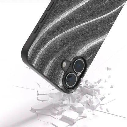 For iPhone 16 Case Milky Way Pattern PU+PC+TPU Shockproof Phone Cover