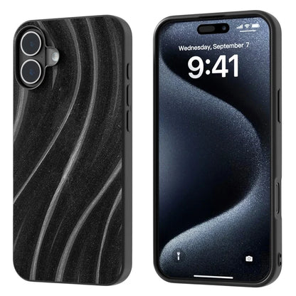For iPhone 16 Case Milky Way Pattern PU+PC+TPU Shockproof Phone Cover