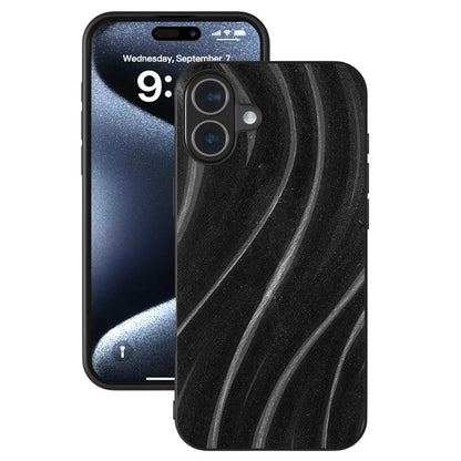 For iPhone 16 Case Milky Way Pattern PU+PC+TPU Shockproof Phone Cover