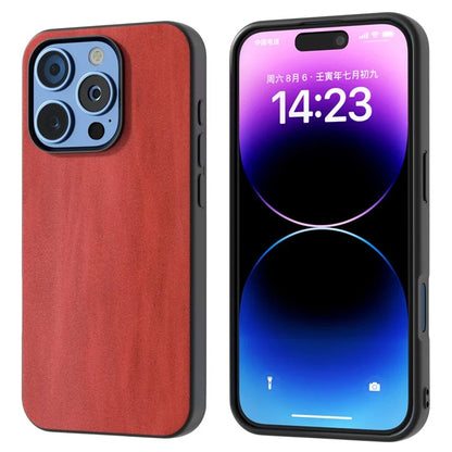 For iPhone 16 Pro Max Case Cowhide Texture PU+TPU+PC Protective Phone Cover