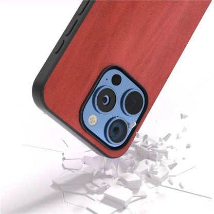 For iPhone 16 Pro Max Case Cowhide Texture PU+TPU+PC Protective Phone Cover