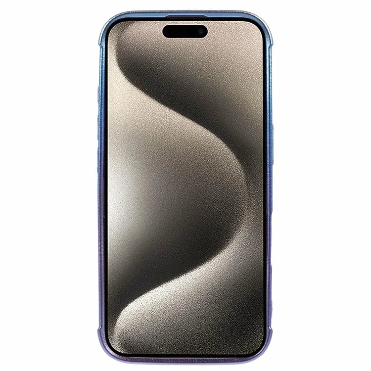 For iPhone 16 Magnetic Case TPU Gradient Electroplated Phone Cover