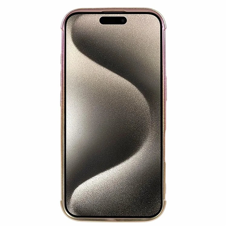 For iPhone 16 Magnetic Case TPU Gradient Electroplated Phone Cover