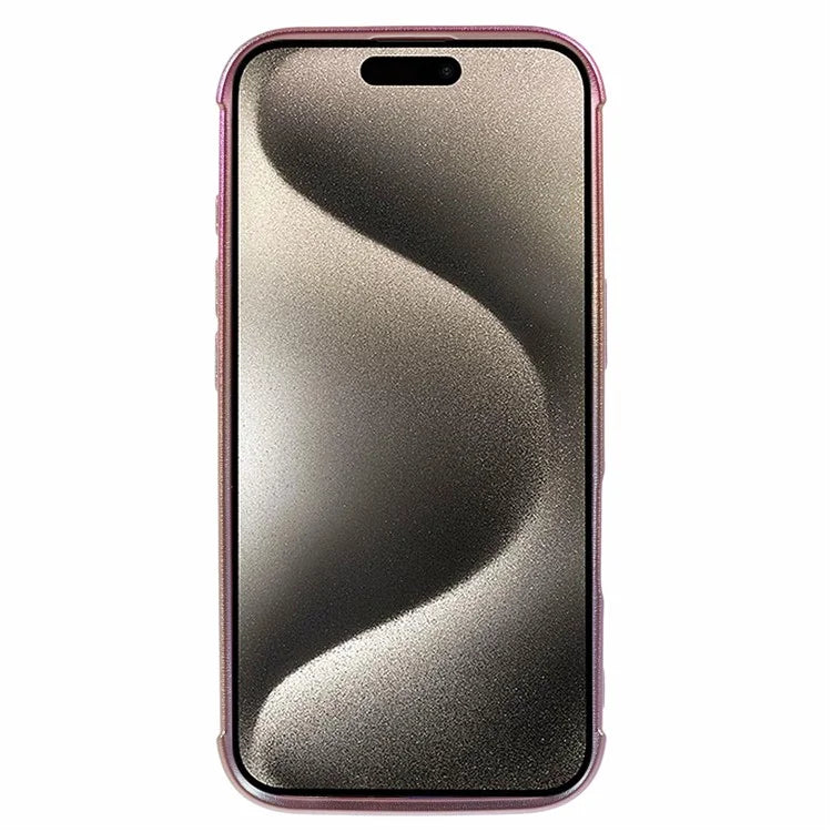 For iPhone 16 Magnetic Case TPU Gradient Electroplated Phone Cover