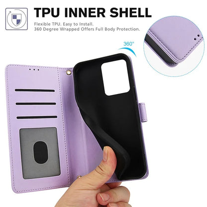 SY-003 For Xiaomi Poco M6 5G / Redmi 13R 5G / 13C 5G / 13C 4G / Poco C65 4G Case PU Leather Phone Wallet Cover with Hand Strap
