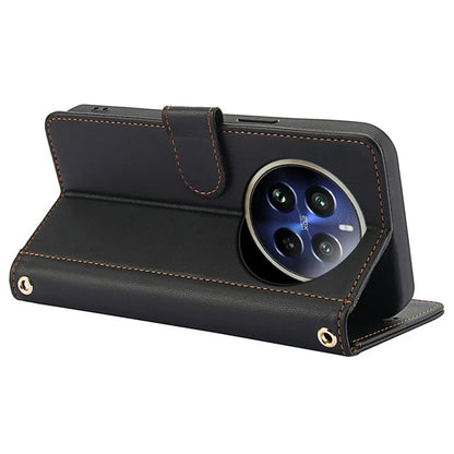 SY-003 For Realme 12 4G / 12+ 5G / Narzo 70 5G / Narzo 70 Pro 5G / P1 5G Case PU Leather Phone Wallet Cover with Hand Strap