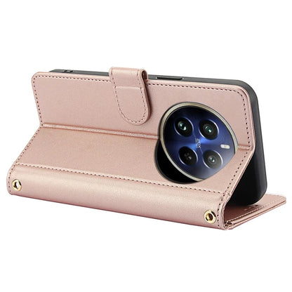 SY-003 For Realme 12 4G / 12+ 5G / Narzo 70 5G / Narzo 70 Pro 5G / P1 5G Case PU Leather Phone Wallet Cover with Hand Strap