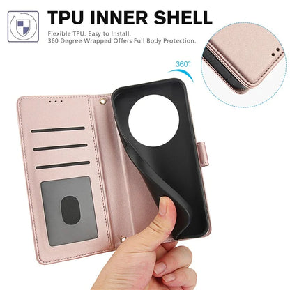 SY-003 For Realme 12 4G / 12+ 5G / Narzo 70 5G / Narzo 70 Pro 5G / P1 5G Case PU Leather Phone Wallet Cover with Hand Strap