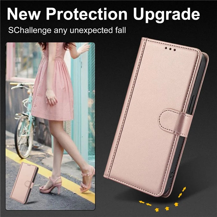 SY-003 For Realme 12 4G / 12+ 5G / Narzo 70 5G / Narzo 70 Pro 5G / P1 5G Case PU Leather Phone Wallet Cover with Hand Strap