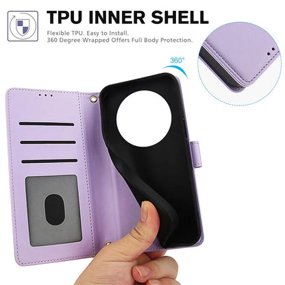SY-003 For Realme 12 4G / 12+ 5G / Narzo 70 5G / Narzo 70 Pro 5G / P1 5G Case PU Leather Phone Wallet Cover with Hand Strap