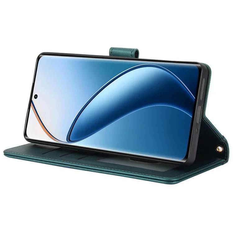SY-003 For Realme 12 4G / 12+ 5G / Narzo 70 5G / Narzo 70 Pro 5G / P1 5G Case PU Leather Phone Wallet Cover with Hand Strap