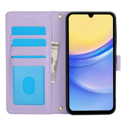 SY-003 For Samsung Galaxy A05s 4G Case PU Leather Stand View Phone Wallet Cover with Hand Strap