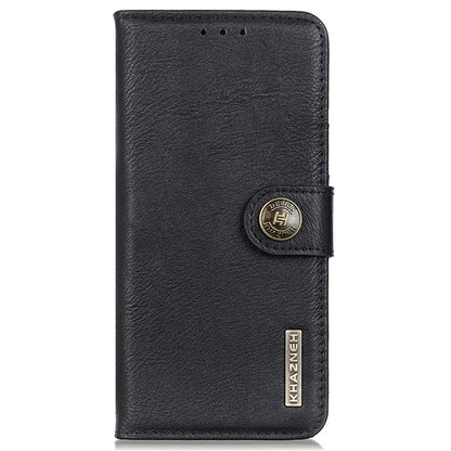 KHAZNEH For iPhone SE (2024) Wallet Case Cowhide Texture Leather Flip Phone Cover