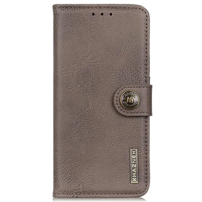 KHAZNEH For iPhone SE (2024) Wallet Case Cowhide Texture Leather Flip Phone Cover