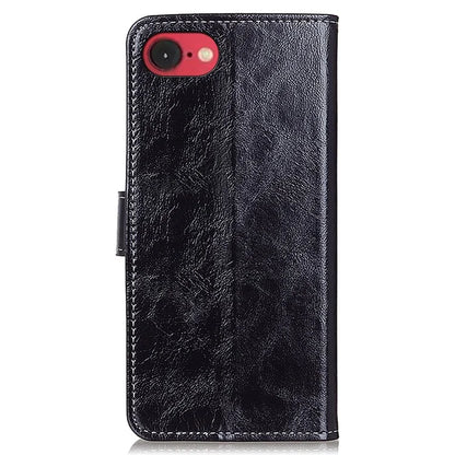 For iPhone SE (2024) Case Crazy Horse Texture Leather Phone Wallet Cover