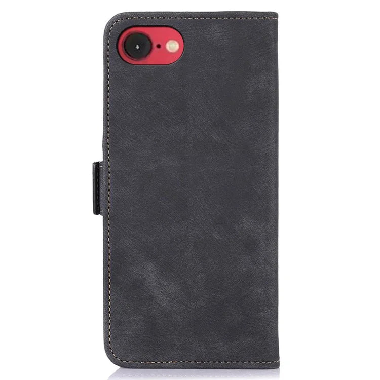 ABEEL For iPhone SE (2024) Case Retro Leather Phone Cover Wallet Stand View