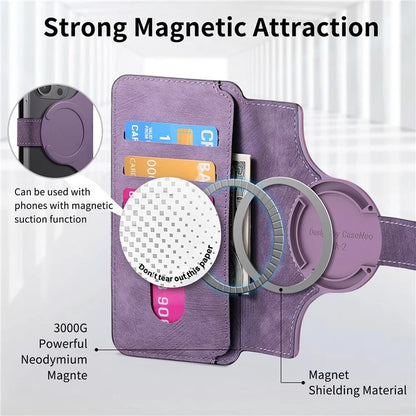 CASENEO MW-03S Magnetic Detachable Phone Cover for 6.7 inch Phone Retro Leather Wallet Stand