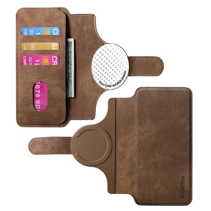 CASENEO MW-03S Magnetic Detachable Phone Cover for 6.7 inch Phone Retro Leather Wallet Stand