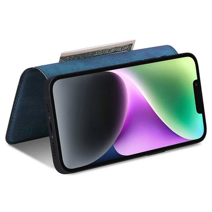 CASENEO MW-03S Magnetic Detachable Phone Cover for 6.9 inch Phone Retro Leather Wallet Stand
