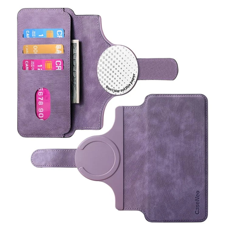 CASENEO MW-03S Magnetic Detachable Phone Cover for 6.9 inch Phone Retro Leather Wallet Stand