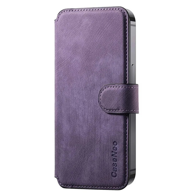CASENEO MW-03S Magnetic Detachable Phone Cover for 6.9 inch Phone Retro Leather Wallet Stand