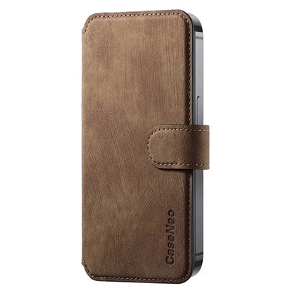 CASENEO MW-03S Magnetic Detachable Phone Cover for 6.9 inch Phone Retro Leather Wallet Stand