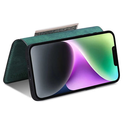 CASENEO MW-03S Magnetic Detachable Phone Cover for 6.4 inch Phone Retro Leather Wallet Stand