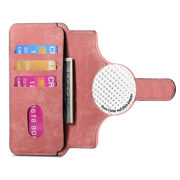CASENEO MW-03S Magnetic Detachable Phone Cover for 6.4 inch Phone Retro Leather Wallet Stand