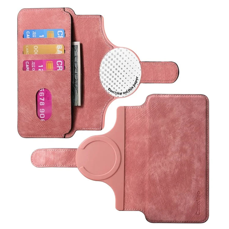CASENEO MW-03S Magnetic Detachable Phone Cover for 6.4 inch Phone Retro Leather Wallet Stand