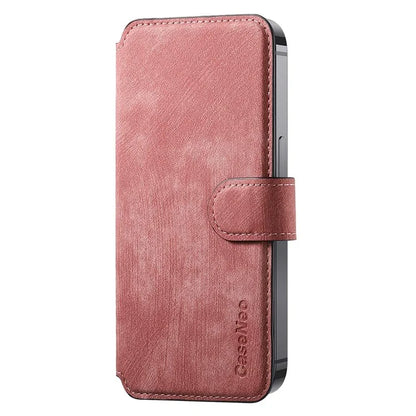 CASENEO MW-03S Magnetic Detachable Phone Cover for 6.4 inch Phone Retro Leather Wallet Stand