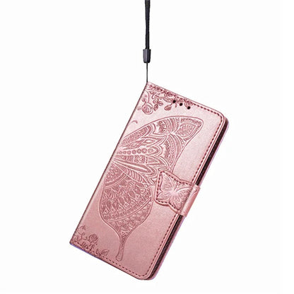 For Motorola Moto G Play (2024) 4G Case PU Leather Wallet Phone Cover Butterfly Pattern