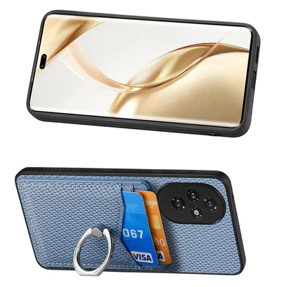 For Honor 200 Pro 5G Case Card Slots Ring Holder Kickstand Phone Cover