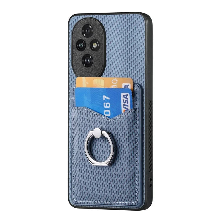 For Honor 200 Pro 5G Case Card Slots Ring Holder Kickstand Phone Cover