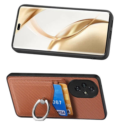 For Honor 200 Pro 5G Case Card Slots Ring Holder Kickstand Phone Cover