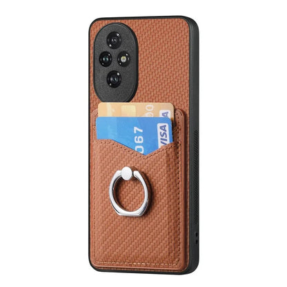For Honor 200 Pro 5G Case Card Slots Ring Holder Kickstand Phone Cover