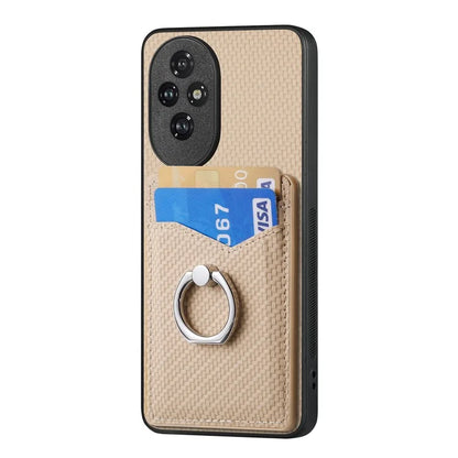 For Honor 200 Pro 5G Case Card Slots Ring Holder Kickstand Phone Cover