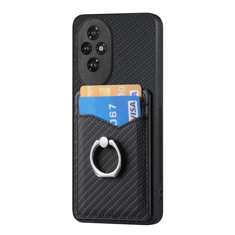 For Honor 200 Pro 5G Case Card Slots Ring Holder Kickstand Phone Cover