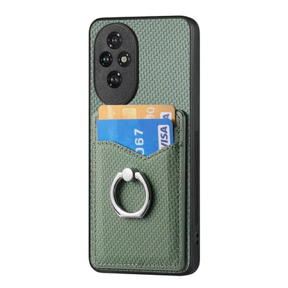 For Honor 200 Pro 5G Case Card Slots Ring Holder Kickstand Phone Cover