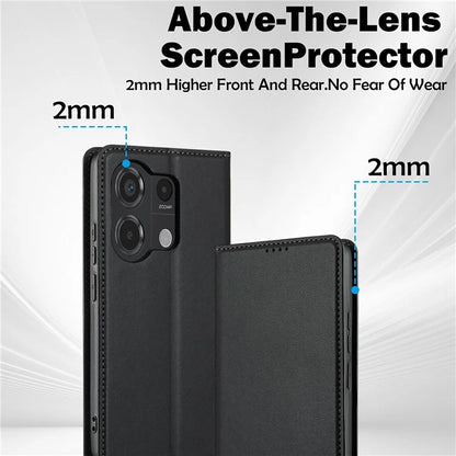 LC.IMEEKE L1 Series for Xiaomi Poco M6 Pro 4G / Redmi Note 13 Pro 4G Case PU Leather Wallet Stand Phone Cover