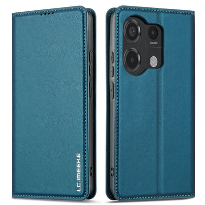 LC.IMEEKE L1 Series for Xiaomi Poco M6 Pro 4G / Redmi Note 13 Pro 4G Case PU Leather Wallet Stand Phone Cover