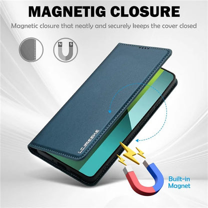 LC.IMEEKE L1 Series for Xiaomi Poco M6 Pro 4G / Redmi Note 13 Pro 4G Case PU Leather Wallet Stand Phone Cover