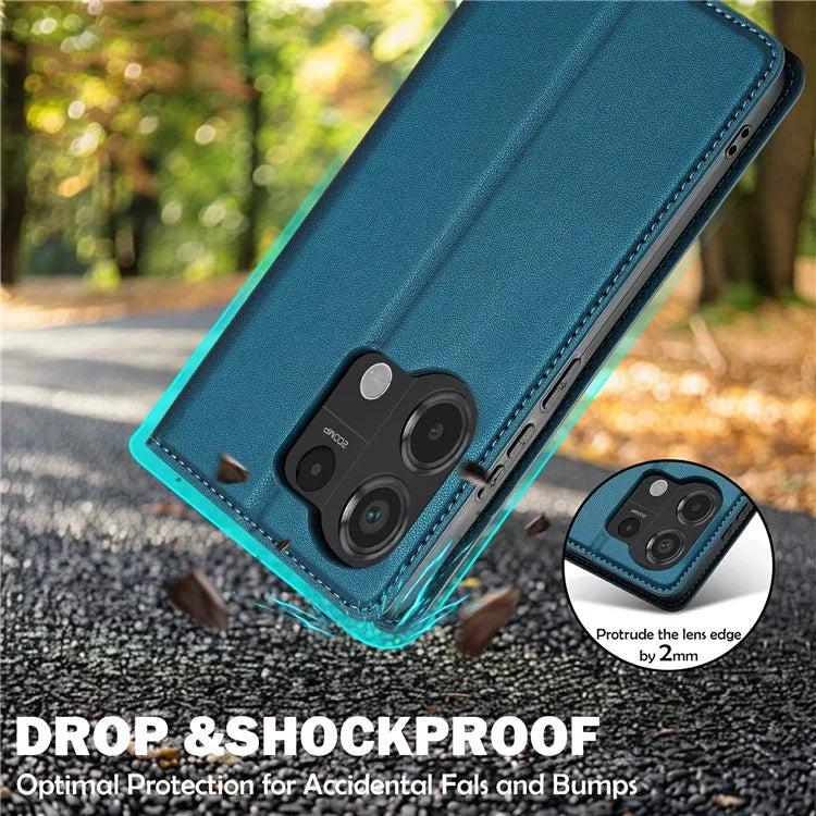 LC.IMEEKE L1 Series for Xiaomi Poco M6 Pro 4G / Redmi Note 13 Pro 4G Case PU Leather Wallet Stand Phone Cover