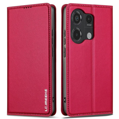 LC.IMEEKE L1 Series for Xiaomi Poco M6 Pro 4G / Redmi Note 13 Pro 4G Case PU Leather Wallet Stand Phone Cover