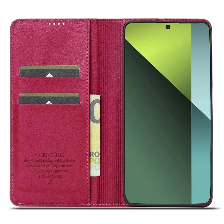 LC.IMEEKE L1 Series for Xiaomi Poco M6 Pro 4G / Redmi Note 13 Pro 4G Case PU Leather Wallet Stand Phone Cover